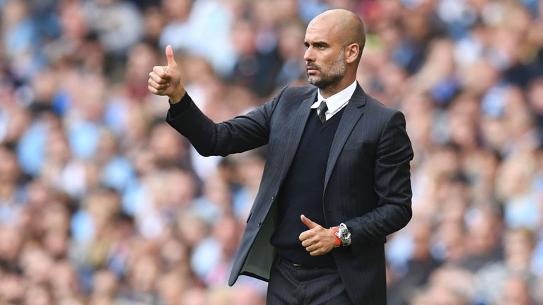 Manchester City boss Pep Guardiola