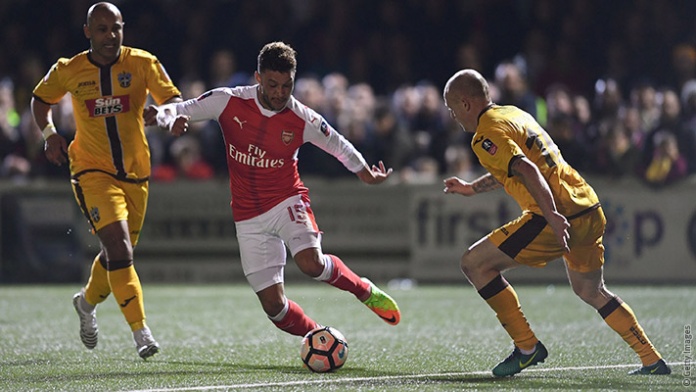 Arsenal outplayed Sutton with ease.
