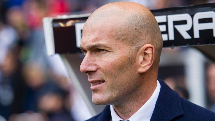 Real Madrid manager Zinedine Zidane. 