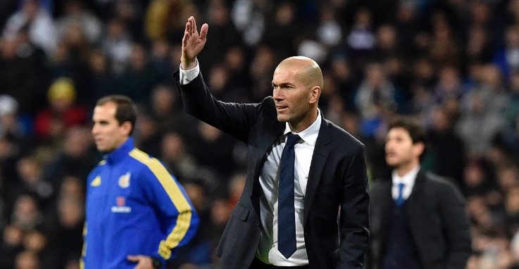 Real Madrid manager Zinedine Zidane.