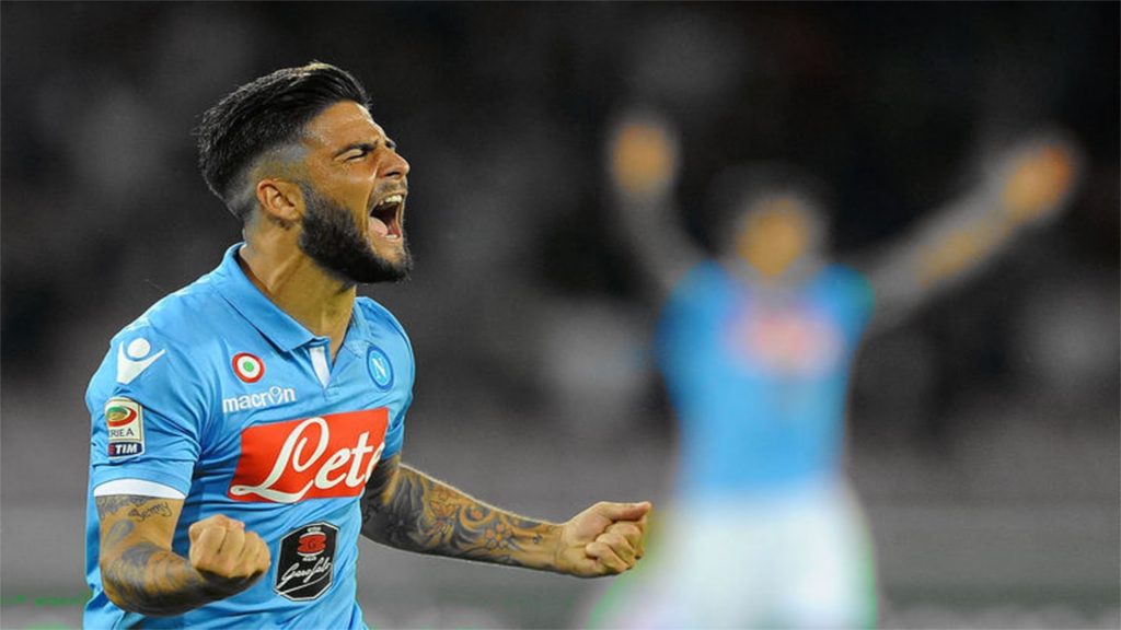 Lorenzo Insigne ecstatic after Napoli's win. (Getty Images)