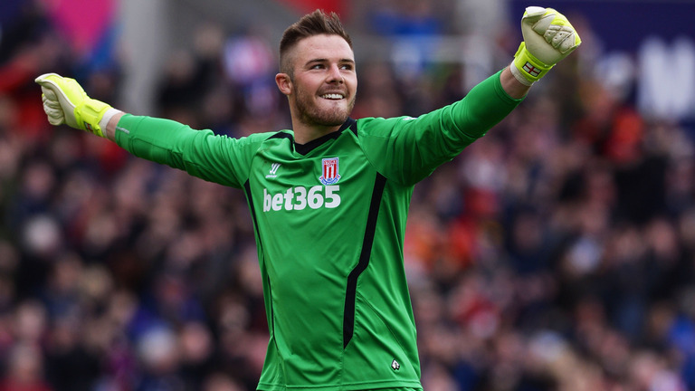 Jack Butland got relegated with Stoke City from the Premier League in 2018. (Getty Images)