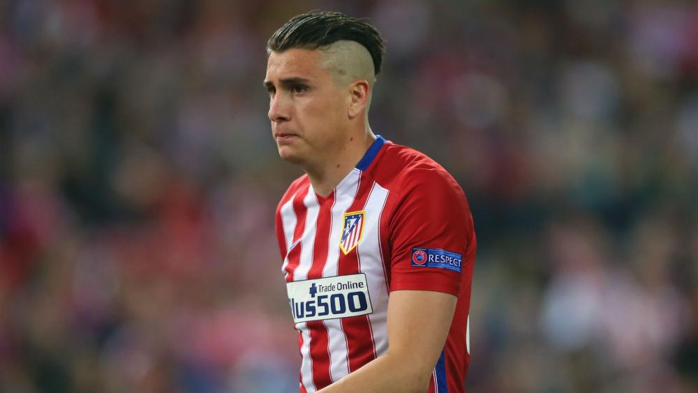 Jose Gimenez in action for Atletico Madrid.