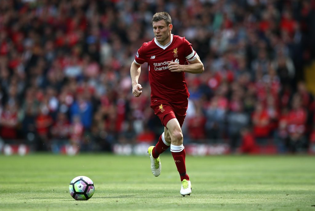 Veteran James Milner is unlikely to feature having sustained a muscle injury in Liverpool's last game against Everton.