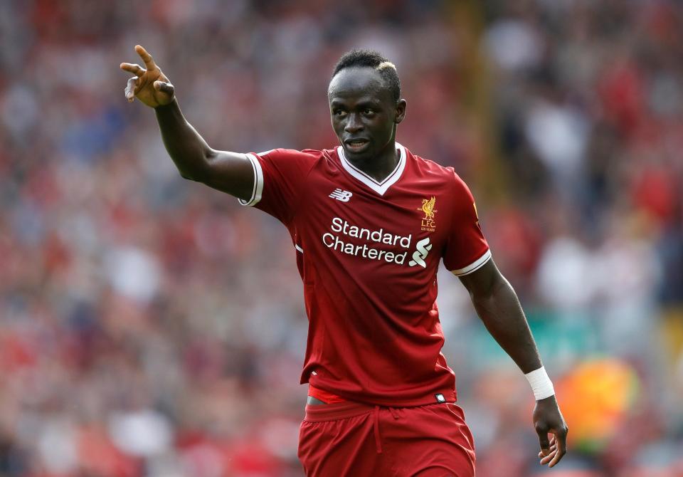 Liverpool's top-scorer in the league Sadio Mane.