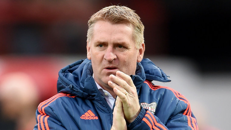 Aston Villa boss Dean Smith. (Getty Images)