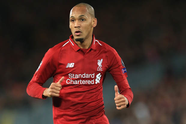 Fabinho while playing for Liverpool.