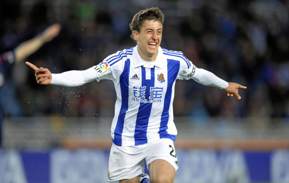 An ecstatic Mikel Oyarzabal.