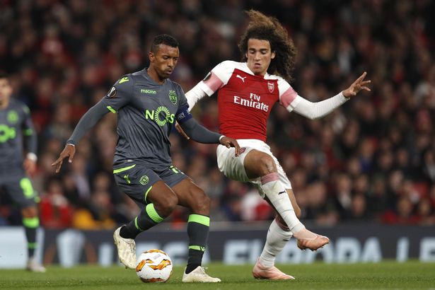 Arsenal's young midfielder Matteo Guendouzi in action. 