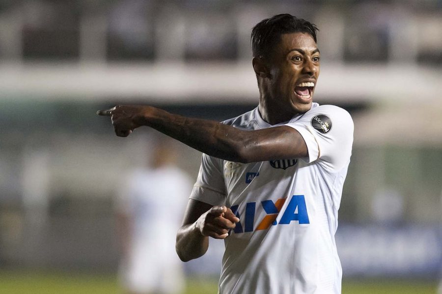Bruno Henrique during his time at Santos. (Getty Images)