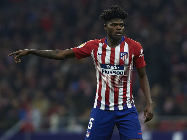 Atletico Madrid midfielder Thomas Partey in action. (Getty Images)