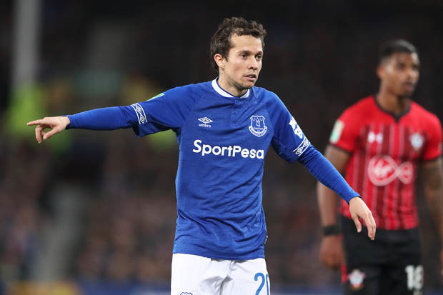 Everton winger Bernard is out and injured. 