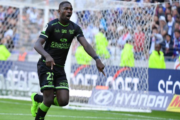 Marcus Thuram celebrates after scoring for Guingamp. (Getty Images)