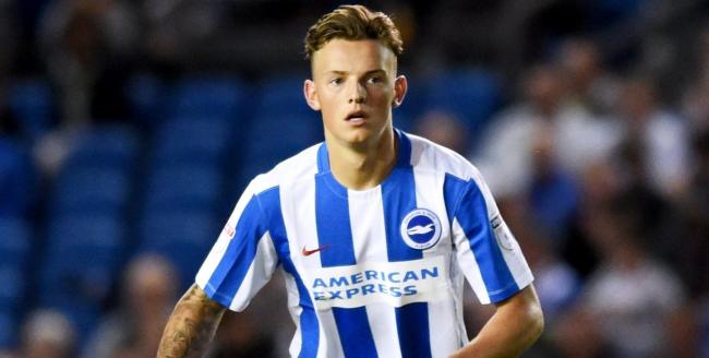 Ben White while playing for the Brighton under-23 side.
