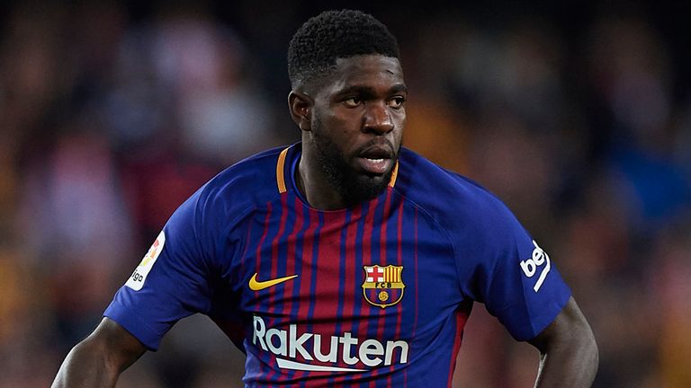 Barcelona defender Samuel Umtiti in action. (Getty Images)