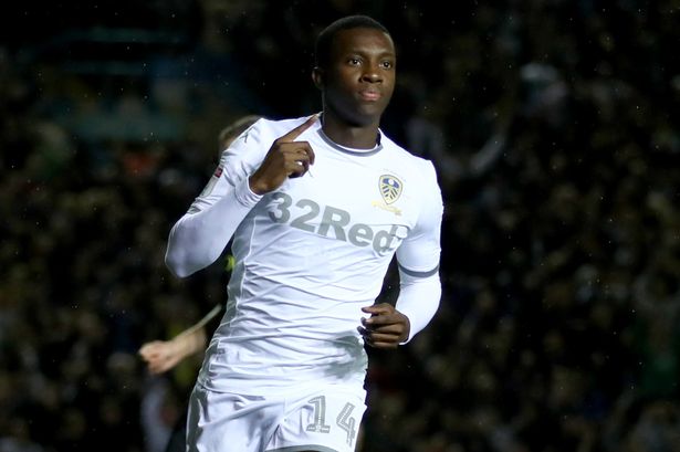 Eddie Nketiah during his loan spell at Leeds United. (Getty Images)