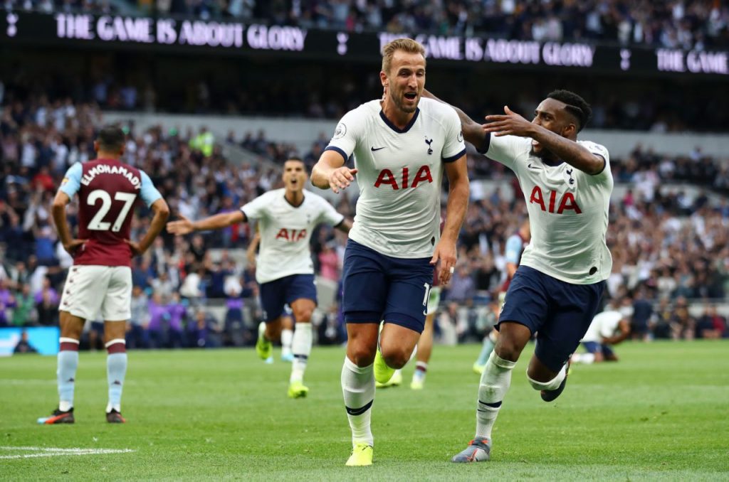 Tottenham stars celebrate after scoring a goal (Getty Images)