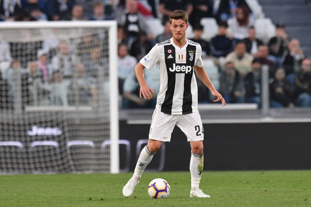 Juventus defender Daniele Rugani seen in action.
