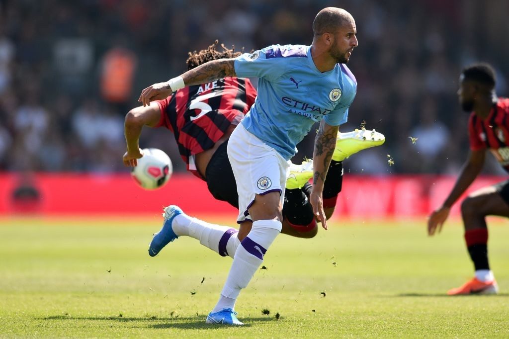 Kyle Walker in action for Manchester City. (Getty Images)