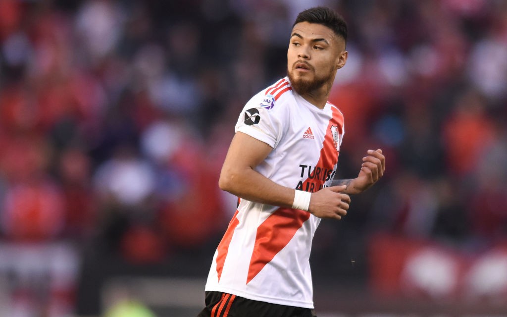 Paulo Diaz of River Plate looks on during a match between River Plate and Talleres as part of Superliga 2019/20 at Estadio Monumental Antonio Vespucio Liberti. (Getty Images)