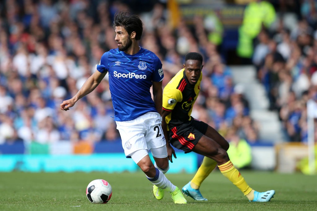 Everton midfielder Andre Gomes has been ruled out for the foreseeable future due to an ankle injury.