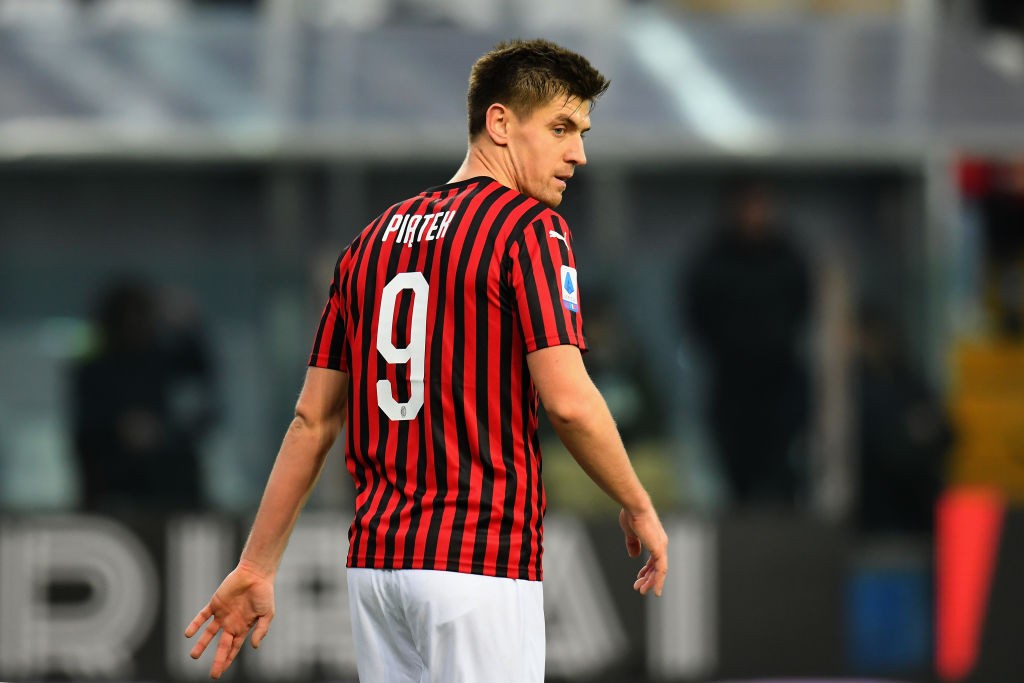 Krzysztof Piatek of AC Milan looks on during the Serie A match between Parma Calcio and AC Milan at Stadio Ennio Tardini on December 1, 2019 in Parma, Italy. (Getty Images)