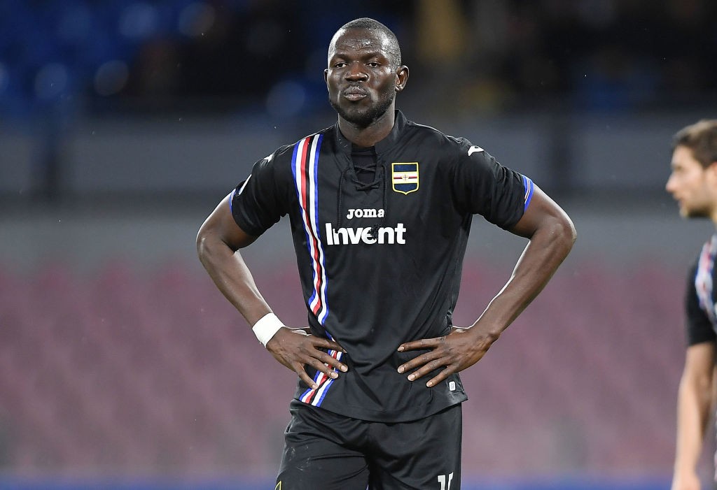  Sampdoria defender Omar Colley seen in action during a Serie A match.